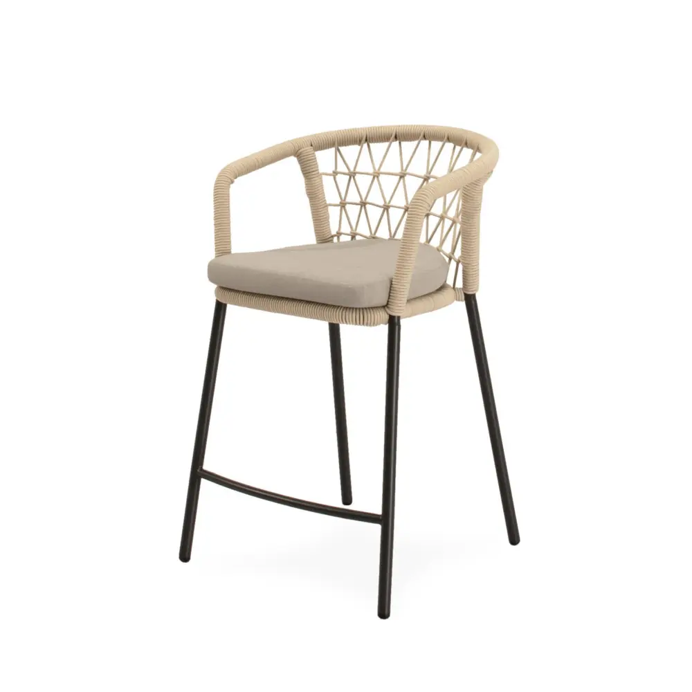 Taburete de exterior EDWIN negro - Imagen 1