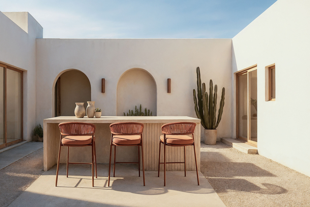 Taburete de exterior RANDALL terracota - Imagen 6