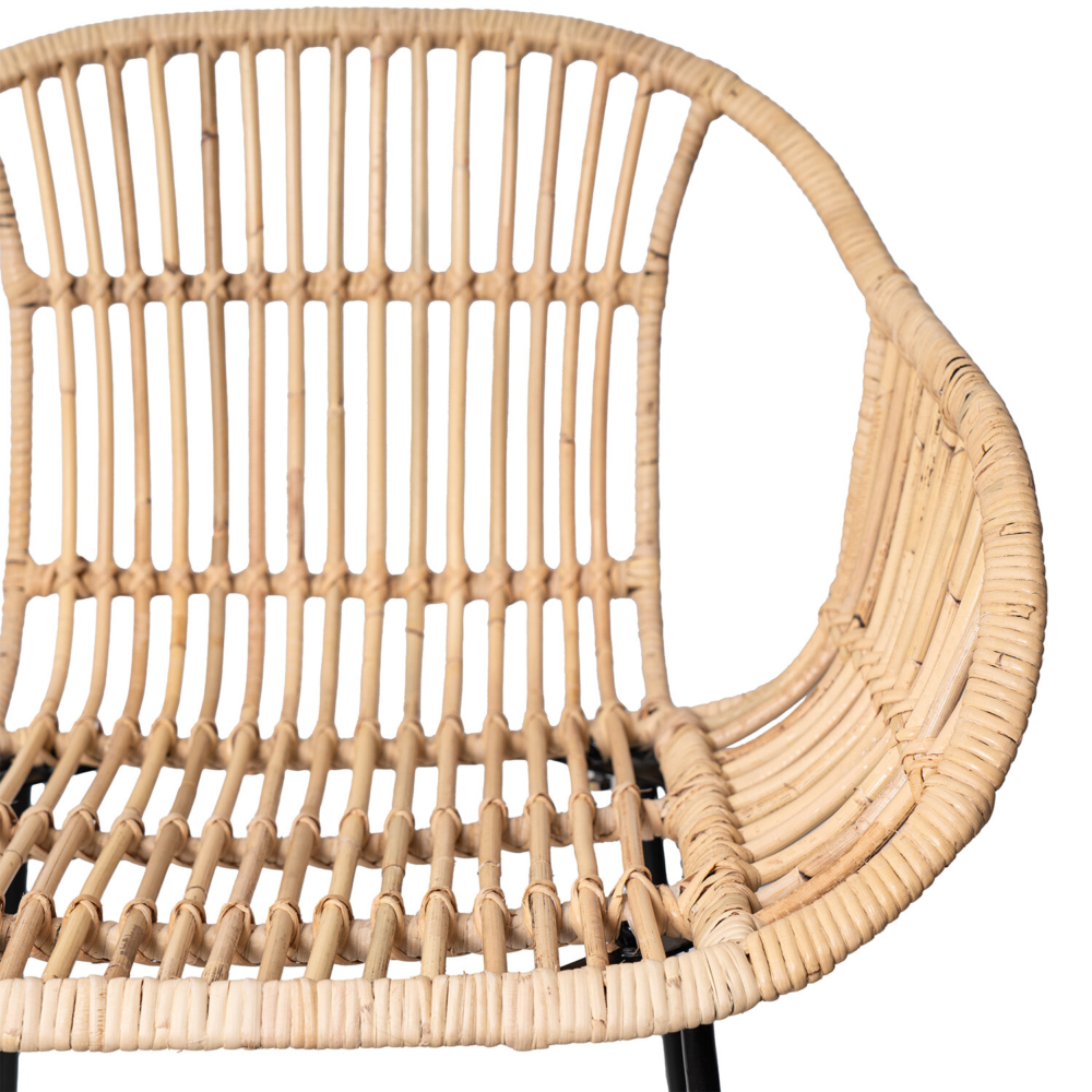 Taburete GIAN natural/negro - Imagen 6