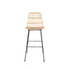 Taburete GUIDO natural/negro - Imagen 4