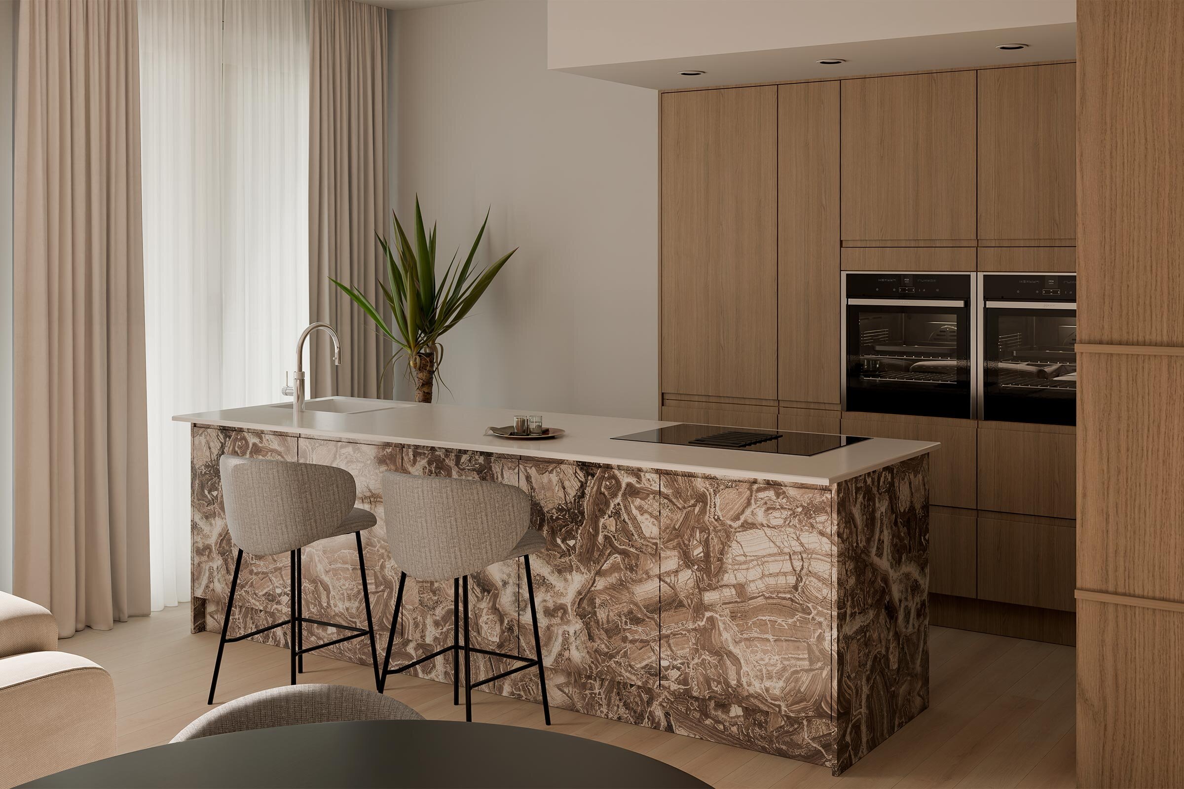 taburete-ray-taupe-5 Taburete RAY taupe - Imagen 1