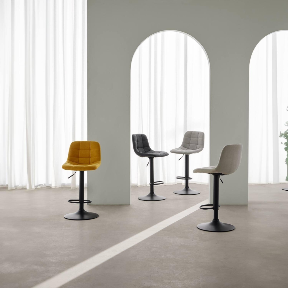 Taburete regulable ASHA gris claro - Imagen 8