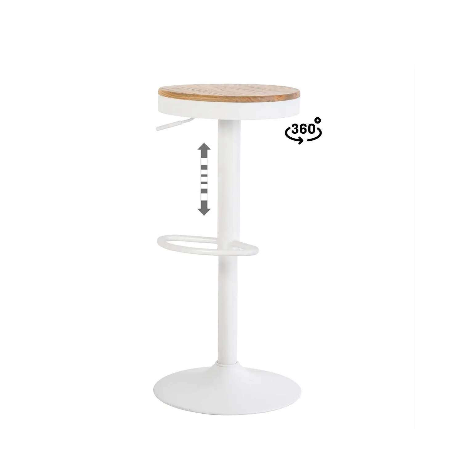 taburete-regulable-barret-blanco-1 Taburete regulable BARRET blanco - Imagen 1