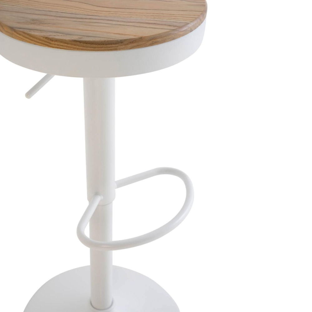 Taburete regulable BARRET blanco - Imagen 3