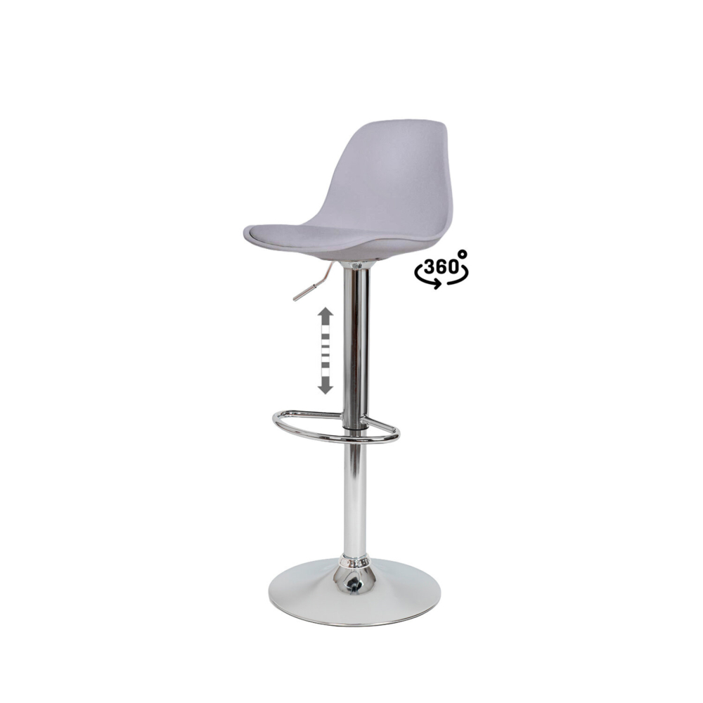 Taburete regulable NELLY gris - Imagen 5