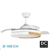 VENTILADOR DC EMPERADOR BLANCO/HAYA DESPLEGABLES