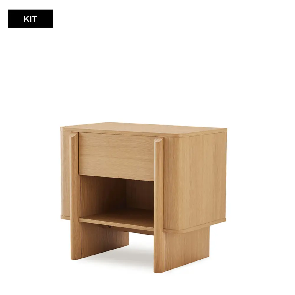 Mesita 60 SIDNEY (1 cajón + 1 hueco) - Imagen 3