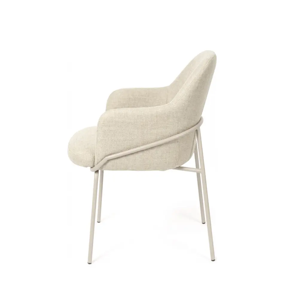 Silla ABIGAIL beige (pata beige) - Imagen 3