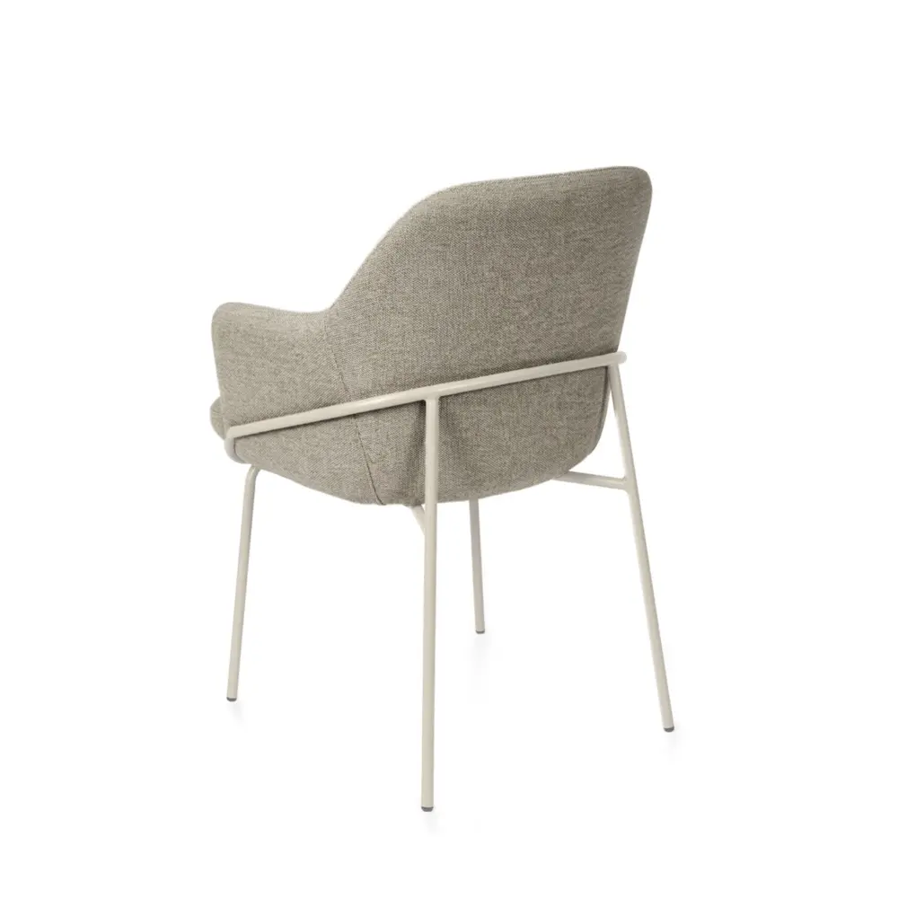 Silla ABIGAIL taupe (pata beige) - Imagen 2