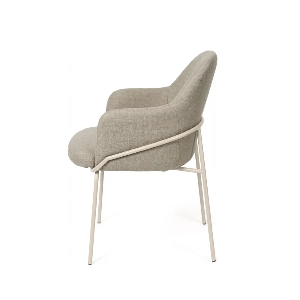 Silla ABIGAIL taupe (pata beige) - Imagen 3