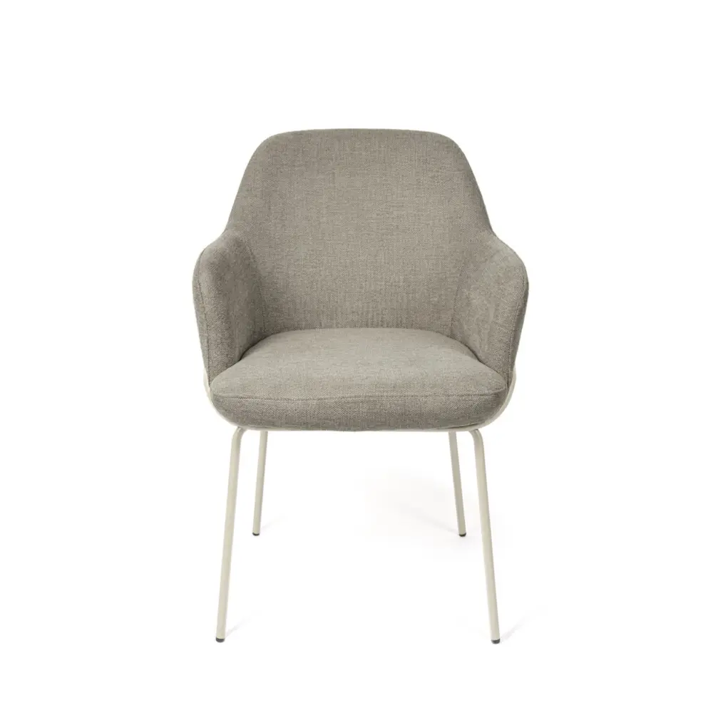 Silla ABIGAIL taupe (pata beige) - Imagen 5