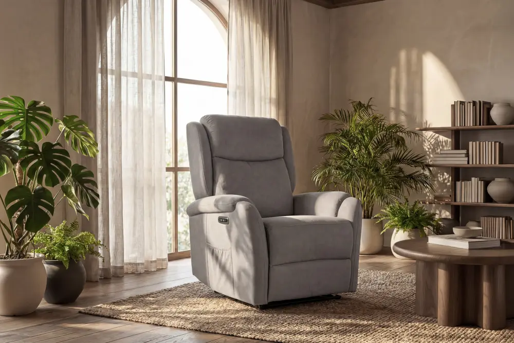 Sillón relax 2 motores AKARI taupe - Imagen 12