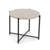 MESA AUXILIAR REDONDA EFECTO MARMOL 51x40