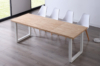MESA COMEDOR EXTENSIBLE ROMA 140 - 180 - 220 x 80 CM ROBLE NORDISH / BLANCO. - Imagen 4