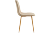 SILLA COMEDOR NAILS TEJIDO BEIGE / OAK. - Imagen 3