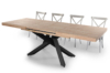 MESA COMEDOR EXTENSIBLE XENA 160 - 200 - 240 x 90 CM  ROBLE NORDISH / NEGRO. - Imagen 6