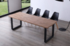 MESA COMEDOR EXTENSIBLE ROMA 140 - 180 - 220 x 80 CM ROBLE HONEY / NEGRO. - Imagen 4