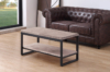 MESA CENTRO ELEVABLE Y EXTENSIBLE STEVE  100 x 45 CM ROBLE HONEY / NEGRO. - Imagen 2