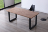 MESA COMEDOR EXTENSIBLE ROMA 140 - 180 - 220 x 80 CM ROBLE HONEY / NEGRO. - Imagen 3