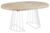 MESA COMEDOR REDONDA EXTENSIBLE 120 - 160 - 200 CM BRAD NORDISH / BLANCO - Imagen 2