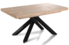 MESA COMEDOR EXTENSIBLE XENA 160 - 200 - 240 x 90 CM  ROBLE NORDISH / NEGRO.