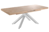 MESA COMEDOR EXTENSIBLE XENA 160 - 200 - 240 x 90 CM  ROBLE NORDISH / BLANCO. - Imagen 2