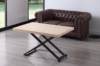 MESA CENTRO ELEVABLE ZOE 120 x 80 CM ROBLE NORDISH / NEGRO. - Imagen 3