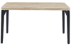 MESA COMEDOR FIJA MOON 140 x 80 CM NORDISH / NEGRO. - Imagen 2