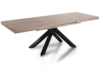 MESA COMEDOR EXTENSIBLE XENA 160 - 200 - 240 x 90 CM  ROBLE HONEY / NEGRO. - Imagen 3