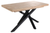 MESA COMEDOR EXTENSIBLE XENA 140 - 180 - 220 x 90 CM  ROBLE NORDISH / NEGRO.