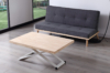 MESA CENTRO ELEVABLE ZOE 120 x 80 CM ROBLE NORDISH / BLANCO - Imagen 2