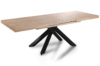 MESA COMEDOR EXTENSIBLE XENA 160 - 200 - 240 x 90 CM  ROBLE NORDISH / NEGRO. - Imagen 3