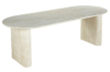MESA COMEDOR OVAL EXTENSIBLE 150 - 190 - 230 CM PIETRA TRAVERTINO. - Imagen 4