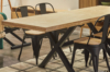 MESA COMEDOR EXTENSIBLE X-LOFT 140 - 180 - 220 x 90 CM  ROBLE NORDISH / NEGRO. - Imagen 8