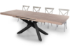 MESA COMEDOR EXTENSIBLE XENA 160 - 200 - 240 x 90 CM  ROBLE HONEY / NEGRO. - Imagen 6