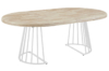 MESA COMEDOR REDONDA EXTENSIBLE 120 - 160 - 200 CM BRAD NORDISH / BLANCO - Imagen 3