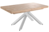 MESA COMEDOR EXTENSIBLE XENA 160 - 200 - 240 x 90 CM  ROBLE NORDISH / BLANCO.