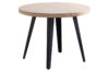 MESA COMEDOR REDONDA EXTENSIBLE BERG 120 - 160 - 200 CM ROBLE NORDISH / NEGRO.