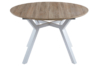 MESA COMEDOR REDONDA EXTENSIBLE DELTA 120 - 160 CM OAK / BLANCO. - Imagen 2