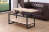 MESA CENTRO ELEVABLE Y EXTENSIBLE STEVE 100 x 45 CM ROBLE NORDISH / NEGRO. - Imagen 3