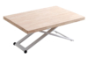 MESA CENTRO ELEVABLE ZOE 120 x 80 CM ROBLE NORDISH / BLANCO