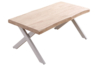 MESA CENTRO ELEVABLE XENA 120 X 66 CM TAPA CON FORMA ROBLE NORDISH  / BLANCO. - Imagen 2