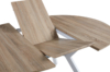 MESA COMEDOR REDONDA EXTENSIBLE DELTA 120 - 160 CM OAK / BLANCO. - Imagen 7