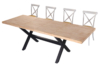 MESA COMEDOR EXTENSIBLE X-LOFT 140 - 180 - 220 x 90 CM  ROBLE NORDISH / NEGRO. - Imagen 6