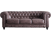 SOFÁ CHESTERFIELD 3 PLAZAS CHOCOLATE VINTAGE
