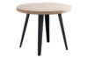 MESA COMEDOR REDONDA EXTENSIBLE BERG 100 - 140 - 180 CM ROBLE NORDISH / NEGRO.