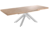 MESA COMEDOR EXTENSIBLE XENA 160 - 200 - 240 x 90 CM  ROBLE NORDISH / BLANCO. - Imagen 3