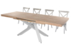 MESA COMEDOR EXTENSIBLE XENA 160 - 200 - 240 x 90 CM  ROBLE NORDISH / BLANCO. - Imagen 6