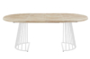 MESA COMEDOR REDONDA EXTENSIBLE 120 - 160 - 200 CM BRAD NORDISH / BLANCO - Imagen 4