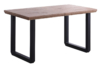 MESA COMEDOR EXTENSIBLE ROMA 140 - 180 - 220 x 80 CM ROBLE HONEY / NEGRO.